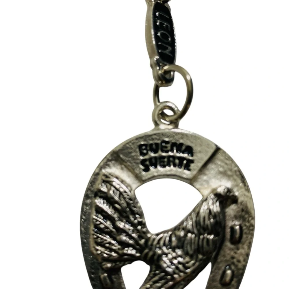 Rooster Fight Western Cowboy Metal Keychain Llavero Vaquero Pelea‎ Gallos New